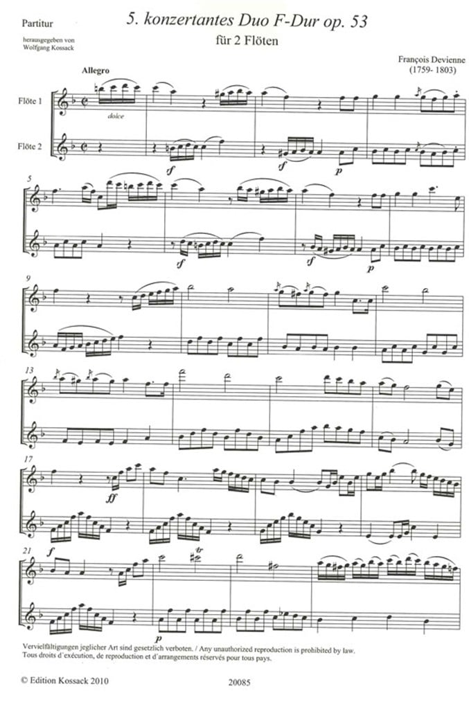 5. Konzertantes Duo F-Dur